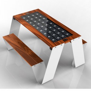 Banc solaire en plein air Fabricant de banc solaire Fabricant de chaise intelligente