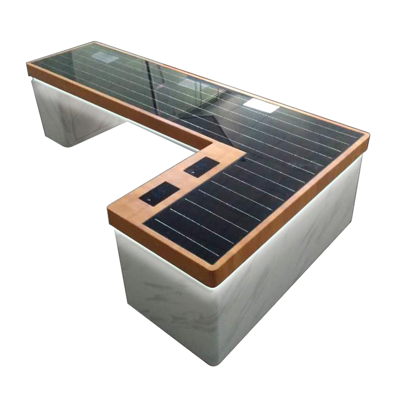 Banc solaire intelligent économiseur d'énergie de vente chaude de couleurs adaptées aux besoins du client pour le parc
